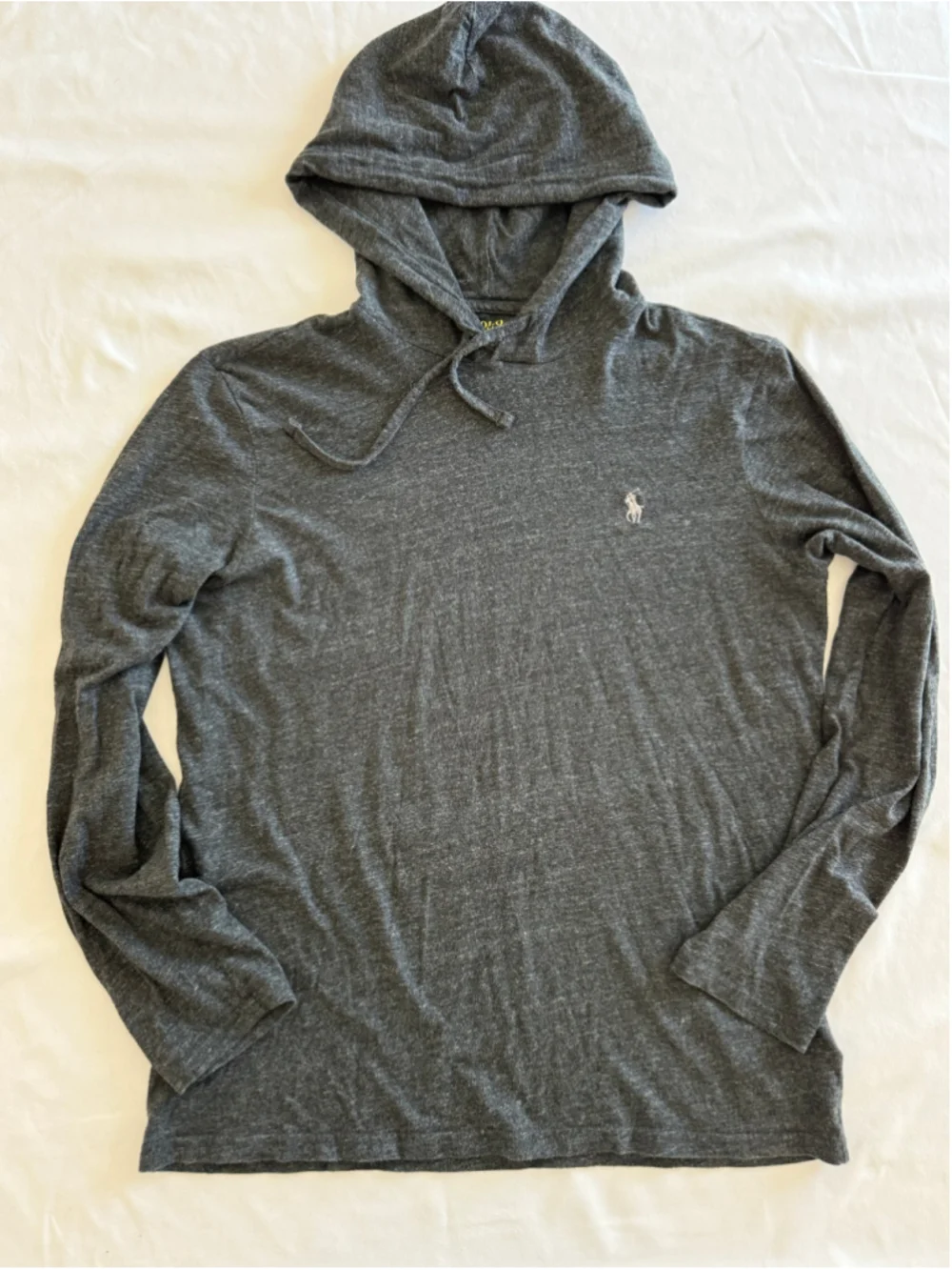 Men's Polo Ralph Lauren Hoodie Sweatshirt Size M Black White Logo